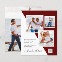 Faire-part de mariage photo budgétaire Date d'enre