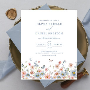 Papier Faire-part de mariage pour un jardin de fleurs sau