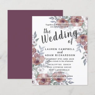 Papier Faire-part de mariage rustique à petit budget oran