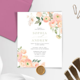 Papier Faire-part de mariage verte de nettoyage et de sto