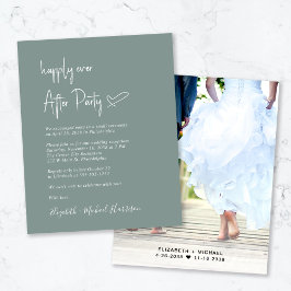 Papier Faire-Part de Réception de Mariage Budget Photo Ve