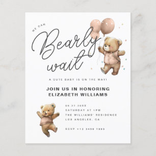 Papier Faire une fête de bébé sans se ruiner Invitation p