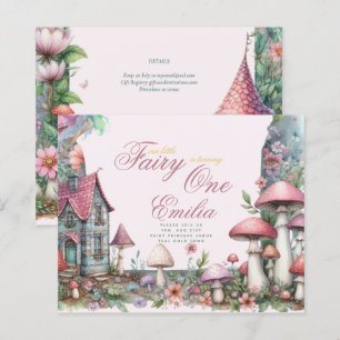 Papier Fairy Garden 1er anniversaire ou EDIT AGE Or Turqu
