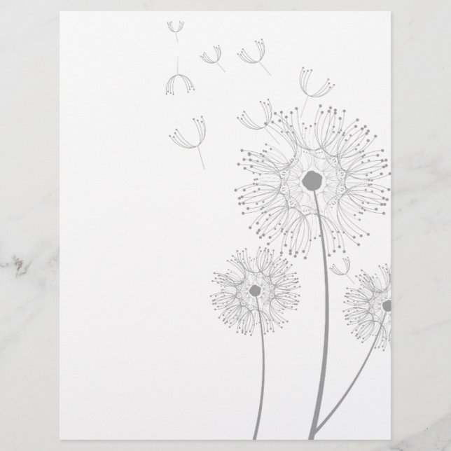 Papier Faites un pissenlit (Devant)