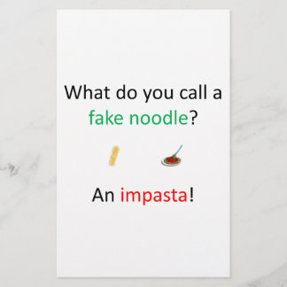 Papier Fake Noodle Joke