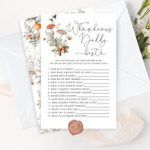 Fall Champhroom Qui connaît papa meilleur baby sho