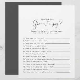 Papier Fancy Love Fête des mariées Qu'a dit Groom