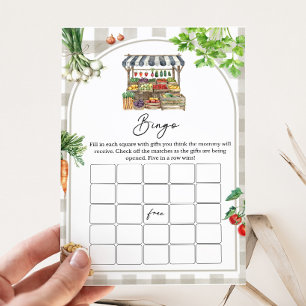 Papier Farmers Market Cultivé Localement Bingo Bingo Jeu