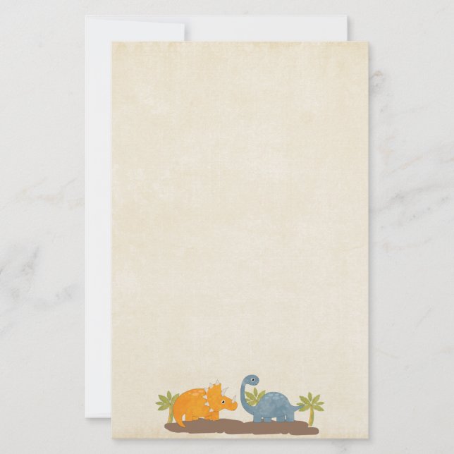 Papier Faune sauvage de Cute Dinosaure (Devant)