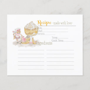 Papier Fée de dent sucrée - Dessert Recette Card