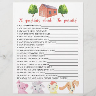 Papier Ferme - Jeux - 20 questions sur les parents
