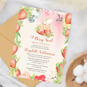 Papier Fête de Bébé à Petit Budget Baie Sucrée Fraise 