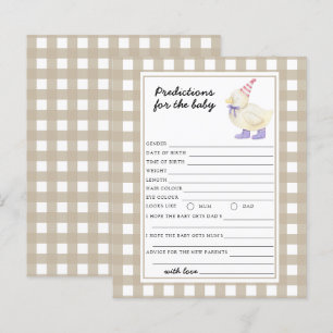 Papier Fête de bébé canard - prédictions et conseils pour