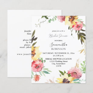 Papier Fête de mariage floral tournesol d'été budgétaire