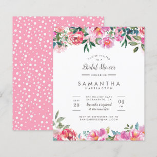 Papier Fête des mariées Budget Moderne Pink Peony