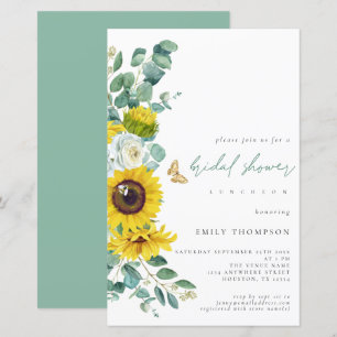 Papier Fête des mariées Budget Sunflowers Eucalyptus Peon