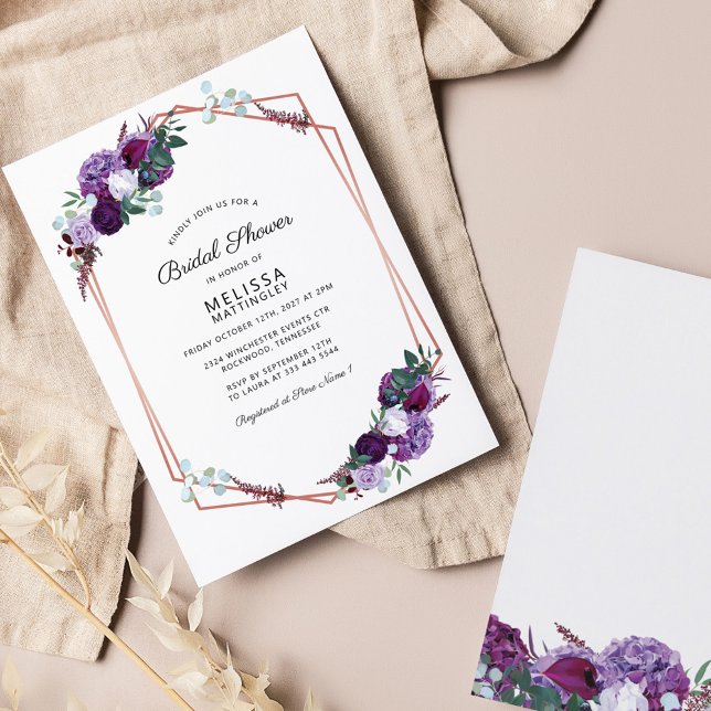 Papier Fête des mariées budgétaire Cadre géométrique Flor (Créateur téléchargé)