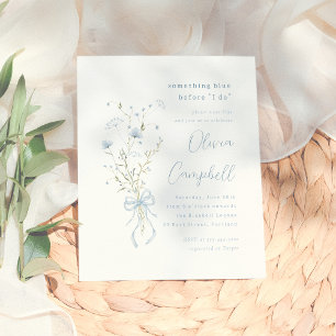 Papier Fête des mariées budgétaire Fleur sauvage bleu