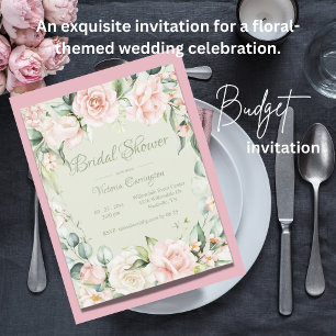 Papier Fête des mariées budgétaire rose et élégant