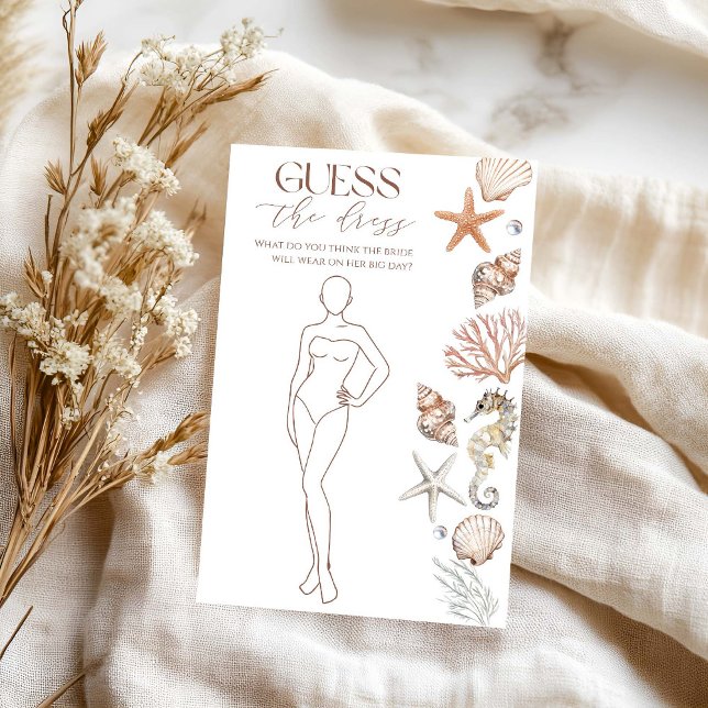Papier Fête des mariées Côtière D'Été Devinez La Robe (Créateur téléchargé)