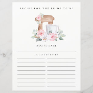 Papier Fête des mariées de la demande de recette florale