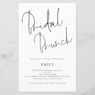 Papier Fête des mariées de script élégant budget Invitati
