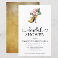 Fête des mariées de talons d'or Tropical Elegant B