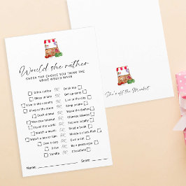 Papier Fête des mariées du marché Voudrait-elle plutôt jo