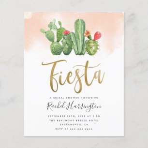 Papier Fête des mariées Fiesta Cactus couleur rose Budget