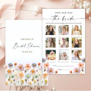 Papier Fête des mariées Fleur sauvage Pastel Pink Boho