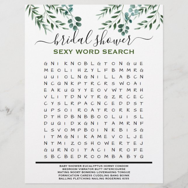 Papier Fête des mariées Jeu Eucalyptus 2 Côté (Devant)