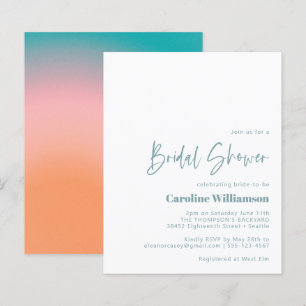 Papier Fête des mariées rose Turquoise Dégradé Super Budg
