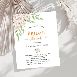 Papier Fête des mariées verte fleuris blancs à petit prix