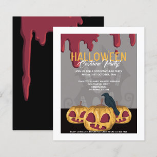 Papier Fête d'Halloween BUDGET Citrouille dégoulinant de 