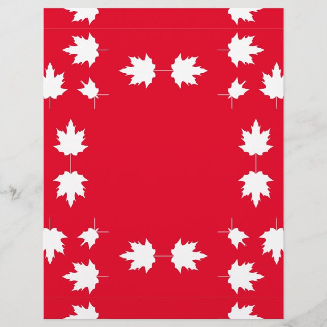 Papier fête du canada (Devant)
