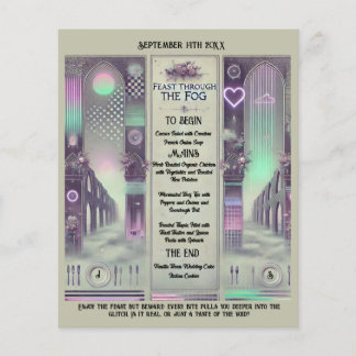 Papier 🍽️ "Fête par le brouillard" Weirdcore Mariage Men