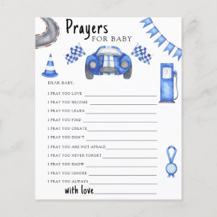Papier Fête pour bébé de course automobile Prières pour b
