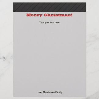 Papier Fêtes de Noël modernes personnalisées stationnaire