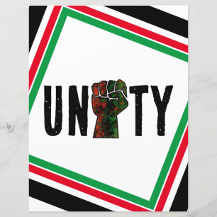 Papier fierté noire drapeau rouge vert poing panafricain
