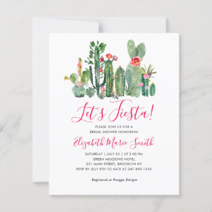 Papier Fiesta Floral Cactus Fête des mariées succulente