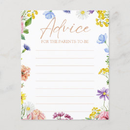 Papier Fille Baby shower sucré comme peut Bee Advice Card
