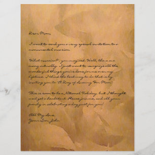 Papier Finition métallisée cuivre avec texte