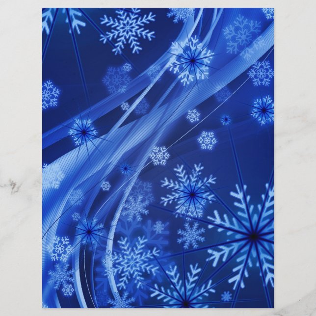 Papier Flèches bleues (Devant)