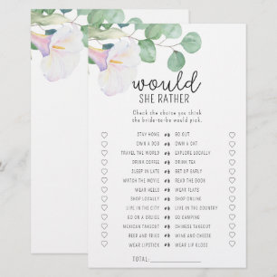 Papier Fleur de Calla - Elle préfère le jeu de douche nup