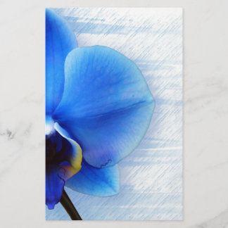 Papier Fleur d'orchidée Bleu Amour Paix Destin Cadeau