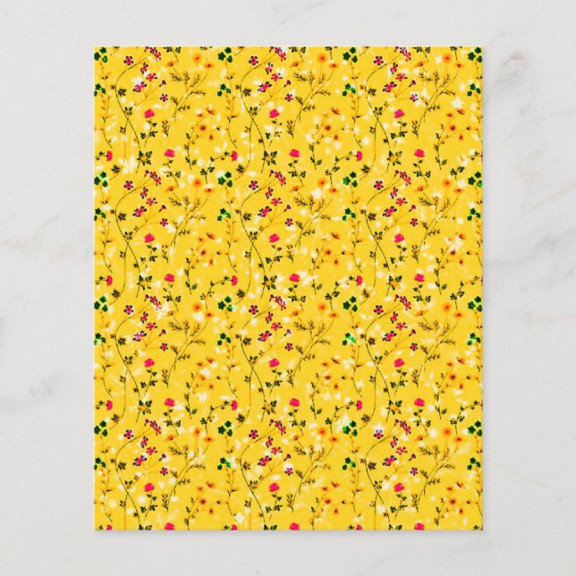 Papier fleur jaune (Devant)