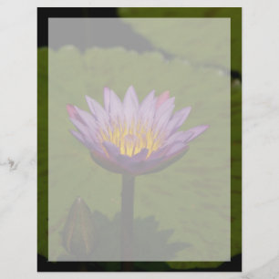 Papier Fleur Nénuphar de Lotus violet