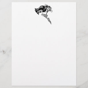 Papier Fleur noire tatouage