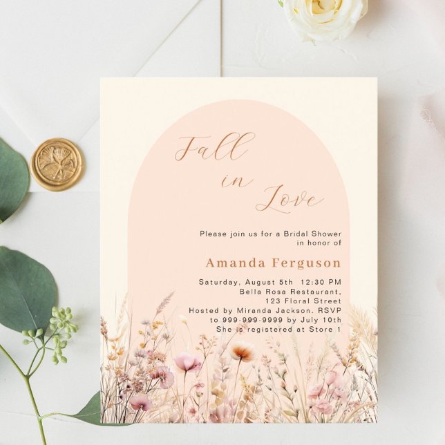 Papier Fleur sauvage arc automne amour budget Fête des ma (Créateur téléchargé)