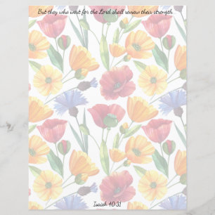 Papier Fleur sauvage Christian Stationery